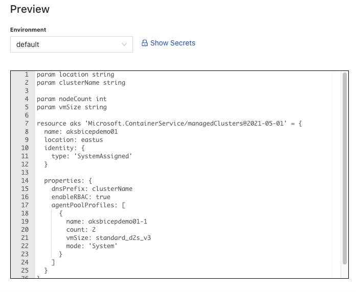 Create Azure Bicep Templates with CloudTruth