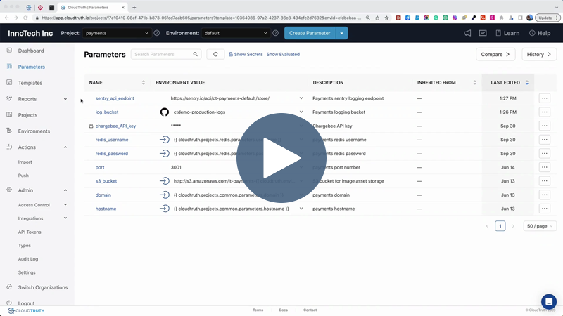 Efficient config hand-off from AppDev to DevOps