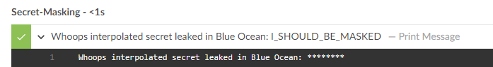 interpolated secret leak