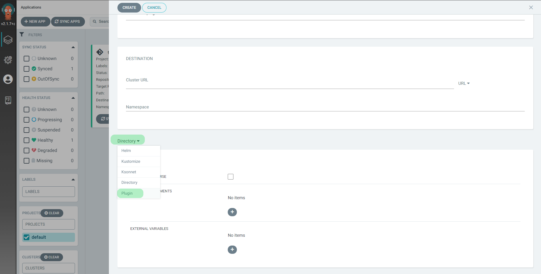 Configure Argo cd plugin
