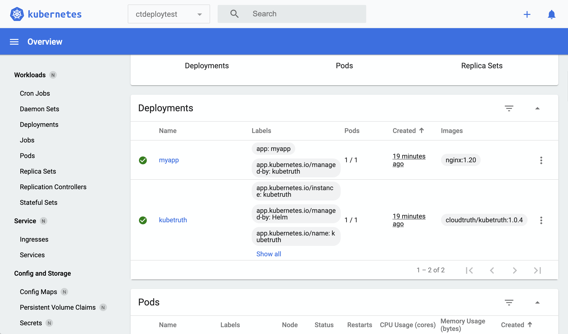 kubernetes  app templates